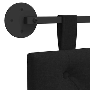 Κρεμαστό Κεφαλάρι Επιτοίχιο Μαύρο 150 x 55 x 7 εκ ύφασμα - Pakobazaar
