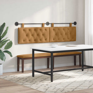 Κρεμαστό Κεφαλάρι Επιτοίχιο Καφέ 170 x 55 x 7 εκ Βελούδο - Pakobazaar