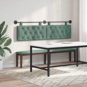 Κρεμαστό Κεφαλάρι Επιτοίχιο Θαλασσί 170 x 55 x 7 εκ Βελούδο - Pakobazaar