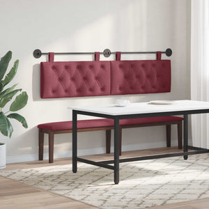Κρεμαστό Κεφαλάρι Επιτοίχιο Κόκκινο 190 x 55 x 7 εκ ύφασμα - Pakobazaar