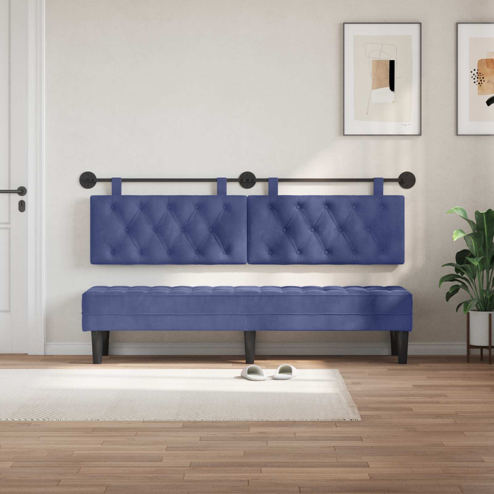 Κρεμαστό Κεφαλάρι Μπλε Αστυνομίας 190 x 55 x 7 εκ Βελούδο - Pakobazaar