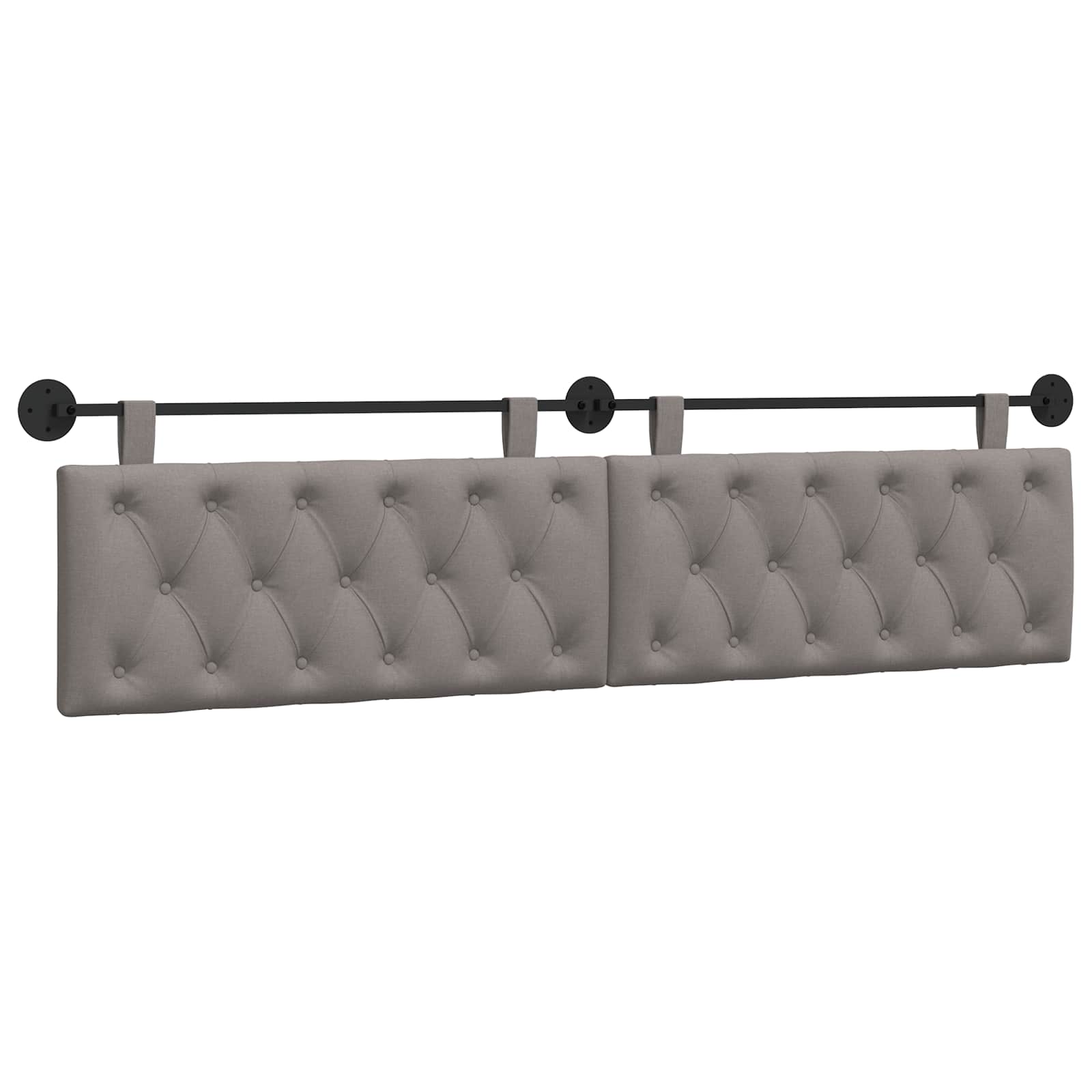 Κρεμαστό Κεφαλάρι Επιτοίχιο Taupe 210 x 55 x 7 εκ ύφασμα - Pakobazaar