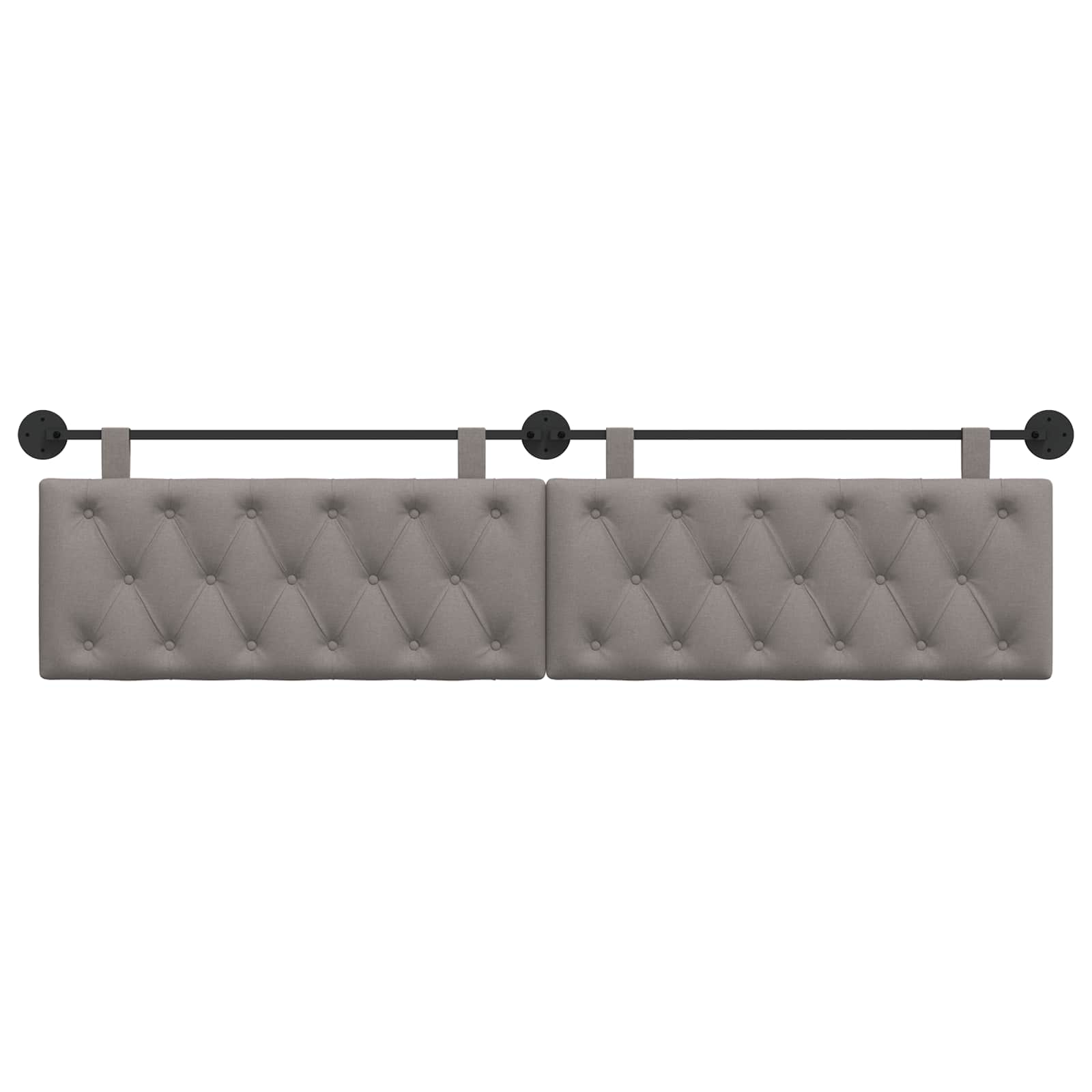 Κρεμαστό Κεφαλάρι Επιτοίχιο Taupe 210 x 55 x 7 εκ ύφασμα - Pakobazaar