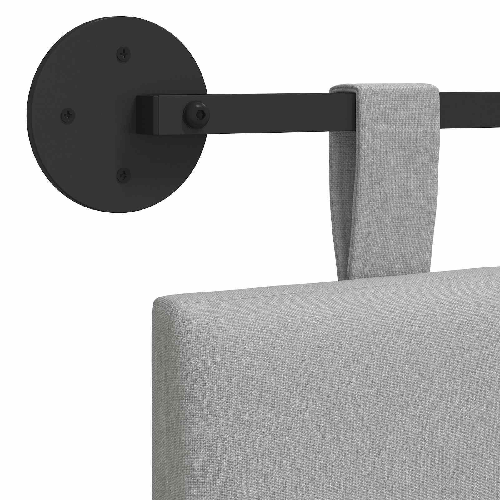 Κρεμαστό Κεφαλάρι Επιτοίχιο Σκίουρος Γκρί 90 x 55 x 5 εκ ύφασμα - Pakobazaar