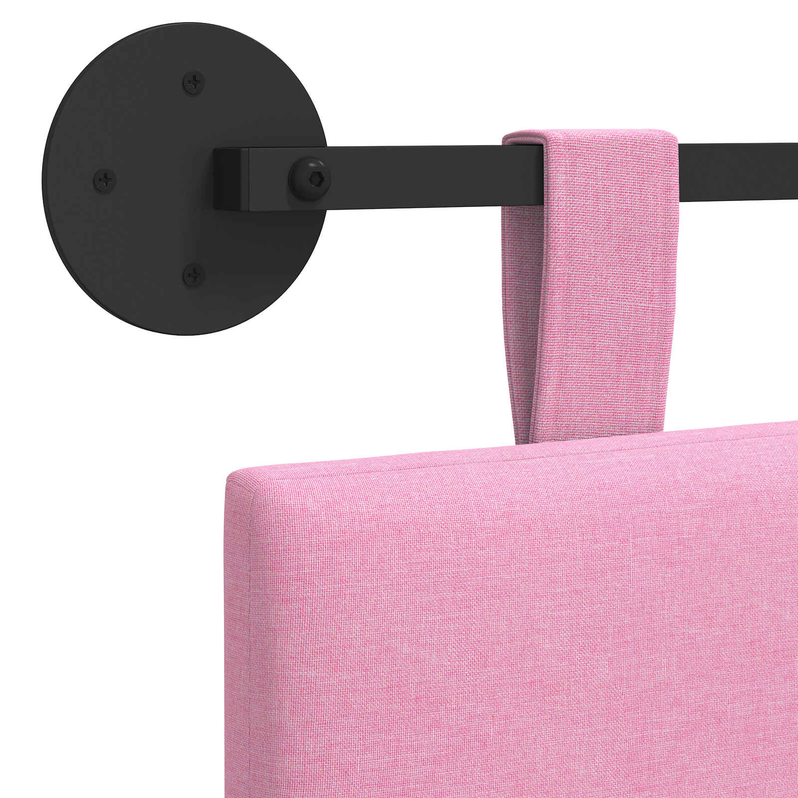 Κρεμαστό Κεφαλάρι Επιτοίχιο Ριγέ Ροζ 110 x 55 x 5 εκ ύφασμα - Pakobazaar