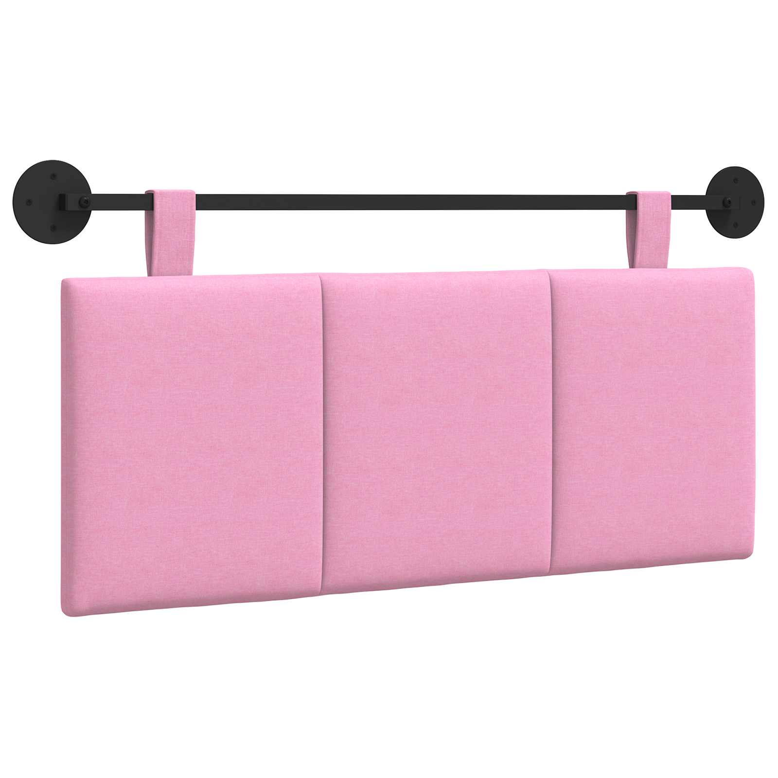 Κρεμαστό Κεφαλάρι Επιτοίχιο Ριγέ Ροζ 110 x 55 x 5 εκ ύφασμα - Pakobazaar