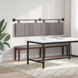 Κρεμαστό Κεφαλάρι Επιτοίχιο Ριγέ Taupe 170 x 55 x 5 εκ ύφασμα - Pakobazaar