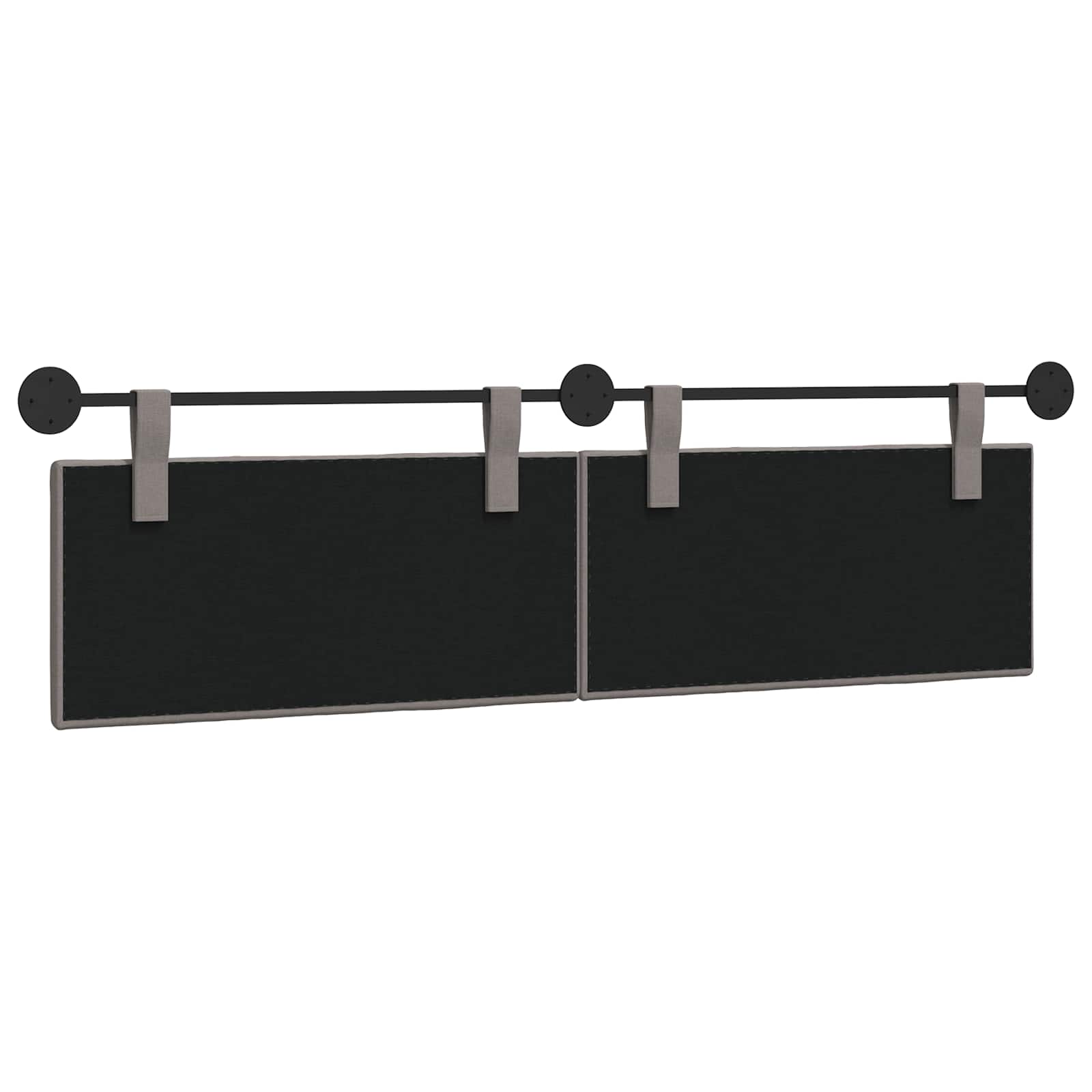 Κρεμαστό Κεφαλάρι Επιτοίχιο Ριγέ Taupe 170 x 55 x 5 εκ ύφασμα - Pakobazaar