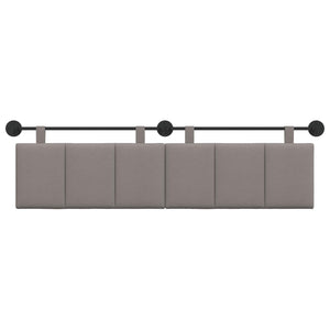 Κρεμαστό Κεφαλάρι Επιτοίχιο Ριγέ Taupe 170 x 55 x 5 εκ ύφασμα - Pakobazaar