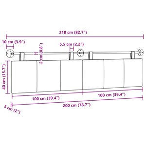 Κρεμαστό Κεφαλάρι Ριγέ Σκούρο Πράσινο 210 x 55 x 5 εκ ύφασμα - Pakobazaar