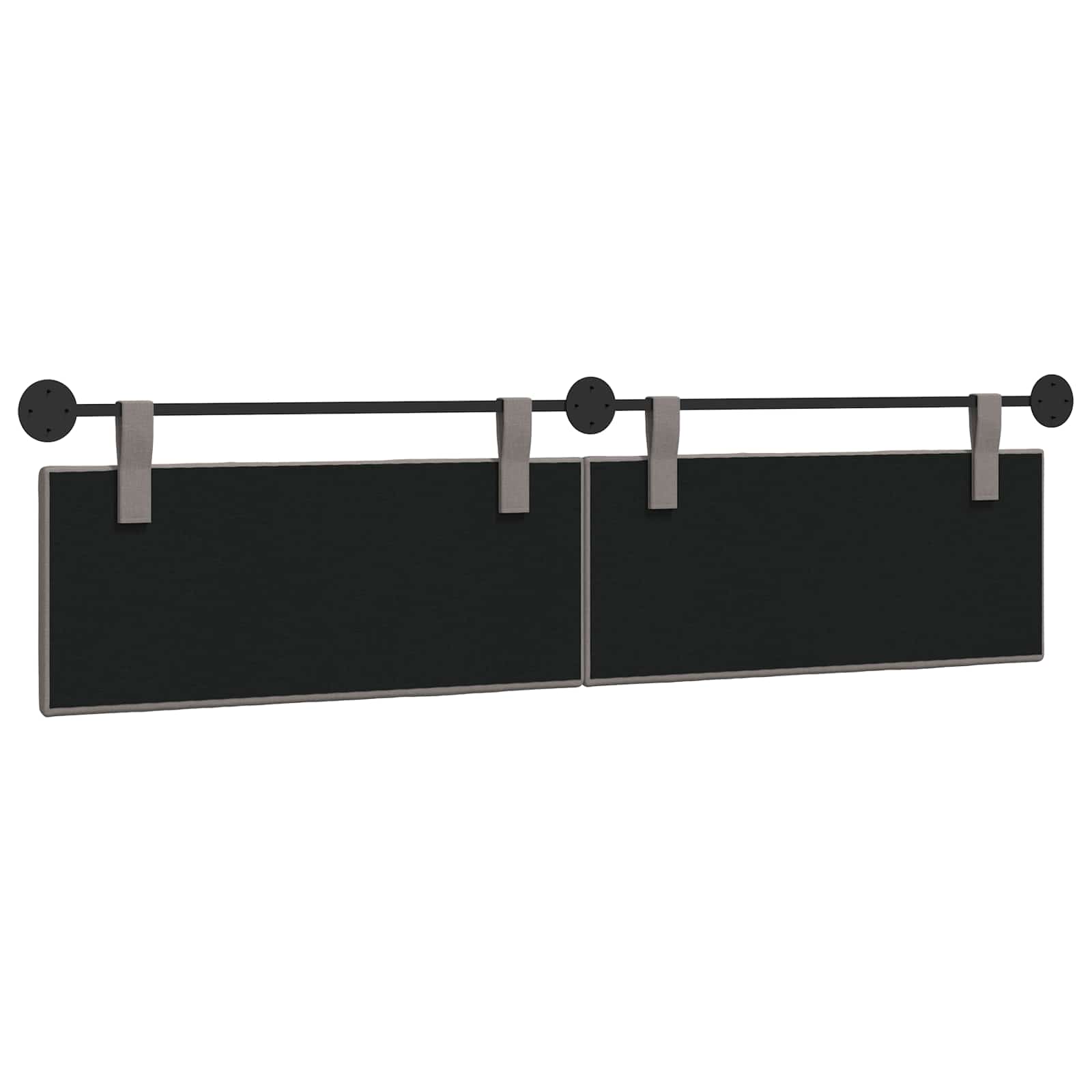 Κρεμαστό Κεφαλάρι Επιτοίχιο Ριγέ Taupe 210 x 55 x 5 εκ ύφασμα - Pakobazaar
