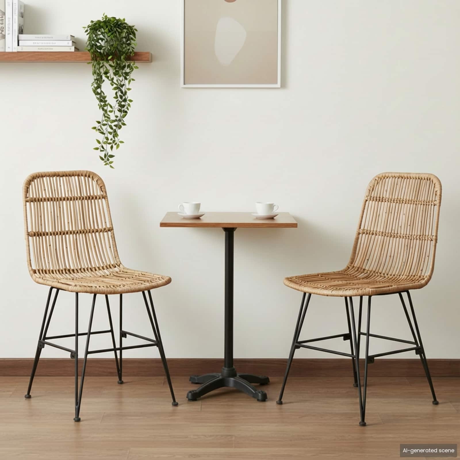 Καρέκλα τραπεζαρίας 2 pcs Φυσικό 41 x 55 x 85 εκ. - Pakobazaar