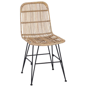Καρέκλα τραπεζαρίας 2 pcs Φυσικό 41 x 55 x 85 εκ. - Pakobazaar