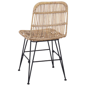 Καρέκλα τραπεζαρίας 2 pcs Φυσικό 41 x 55 x 85 εκ. - Pakobazaar