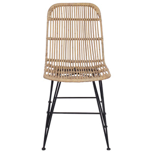 Καρέκλα τραπεζαρίας 2 pcs Φυσικό 41 x 55 x 85 εκ. - Pakobazaar