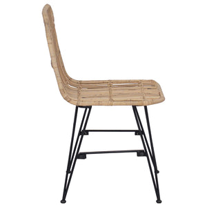 Καρέκλα τραπεζαρίας 2 pcs Φυσικό 41 x 55 x 85 εκ. - Pakobazaar