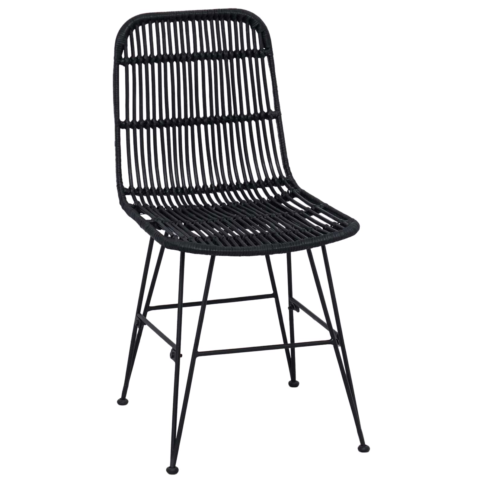 Καρέκλα τραπεζαρίας 2 pcs Μαύρο 41 x 55 x 85 εκ. - Pakobazaar