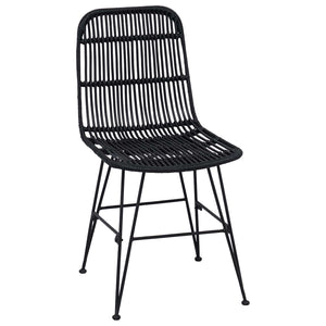 Καρέκλα τραπεζαρίας 2 pcs Μαύρο 41 x 55 x 85 εκ. - Pakobazaar