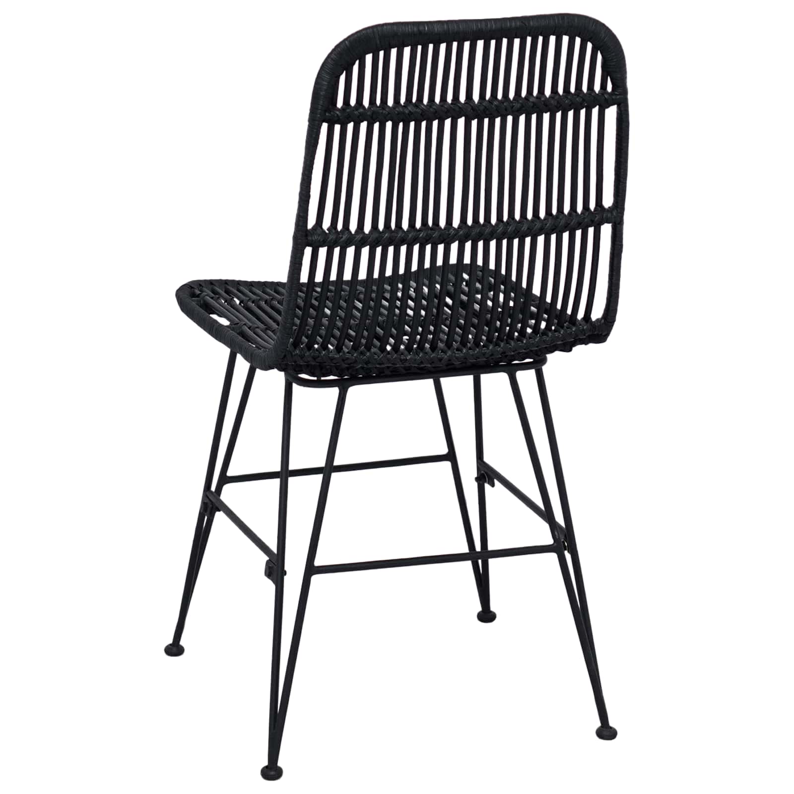 Καρέκλα τραπεζαρίας 2 pcs Μαύρο 41 x 55 x 85 εκ. - Pakobazaar