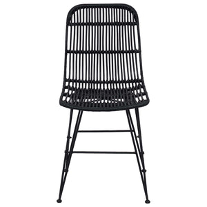 Καρέκλα τραπεζαρίας 2 pcs Μαύρο 41 x 55 x 85 εκ. - Pakobazaar