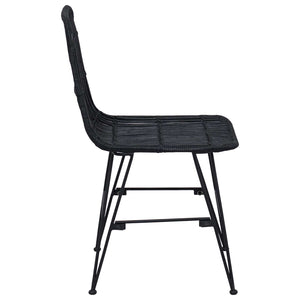 Καρέκλα τραπεζαρίας 2 pcs Μαύρο 41 x 55 x 85 εκ. - Pakobazaar