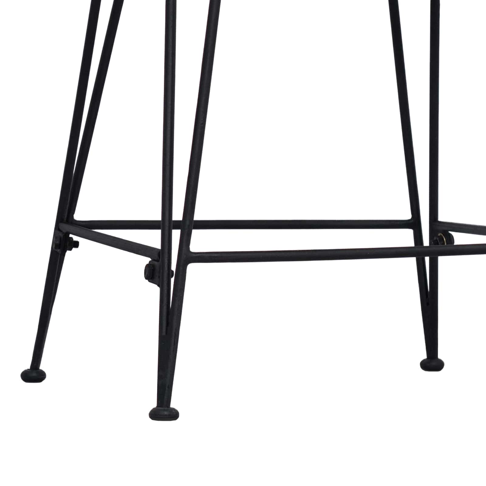 Μπαρ σκαμπό 2 pcs Φυσικό 44 x 54 x 96 εκ. Ράτταν και Χάλυβας - Pakobazaar