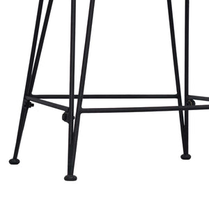 Μπαρ σκαμπό 2 pcs Φυσικό 44 x 54 x 96 εκ. Ράτταν και Χάλυβας - Pakobazaar