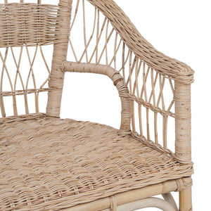 Στοιβαζόμενη Καρέκλα Φυσικό 60 x 60 x 81 εκατοστά Ρατάν - Pakobazaar