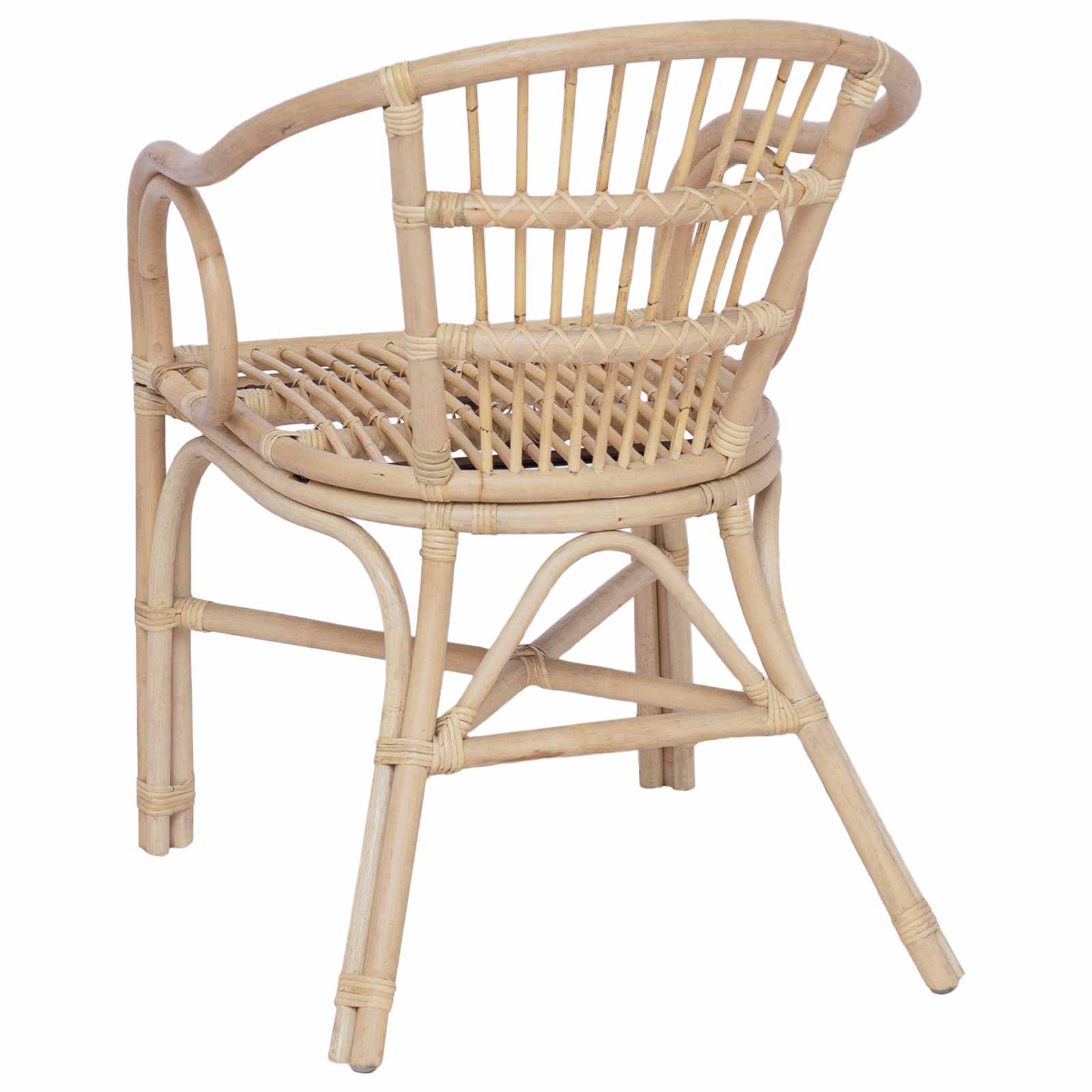 Στοιβαζόμενη Καρέκλα Φυσικό 58 x 60 x 81 cm Ρατάν - Pakobazaar