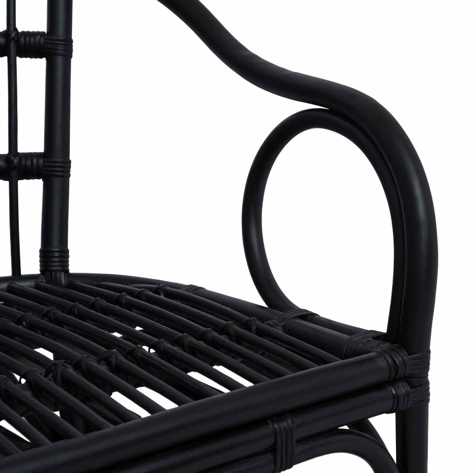 Στοιβαζόμενη Καρέκλα Μαύρο 58 x 60 x 81 cm Ρατάν - Pakobazaar