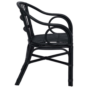 Στοιβαζόμενη Καρέκλα Μαύρο 58 x 60 x 81 cm Ρατάν - Pakobazaar