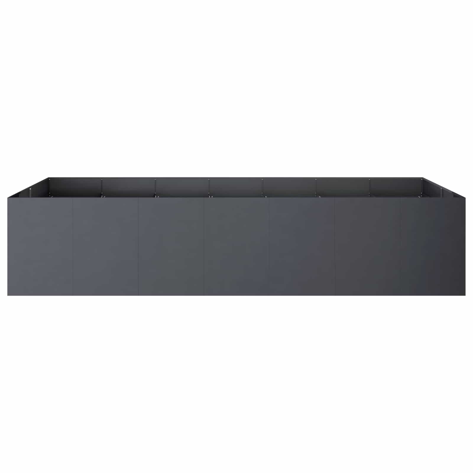 Γλάστρα Κήπου Ανθρακί 280 x 80 x 60 εκ Ψυχρής έλασης χάλυβας - Pakobazaar