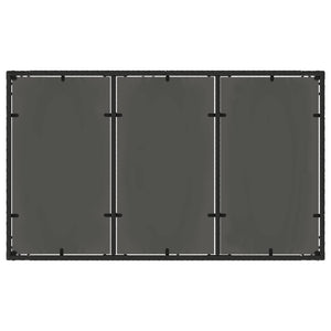 Σετ Εξωτερικής Τραπέζης 5 pcs Μαύρο 150 x 90 x 75 cm - Pakobazaar