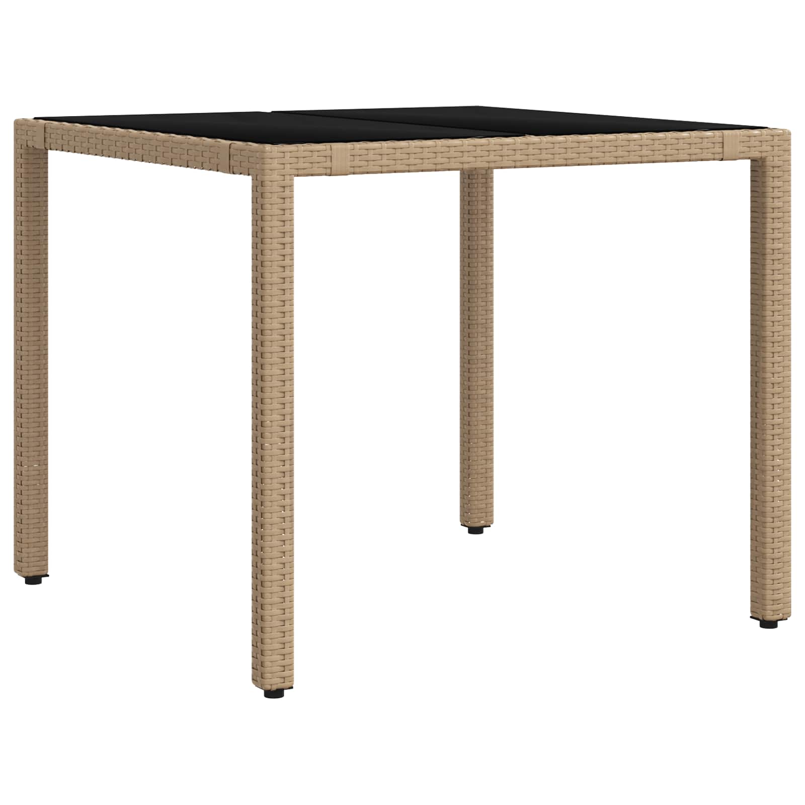 Σετ Εξωτερικής Τραπέζης 3 pcs Μπεζ και Κρέμ 90 x 90 x 75 cm - Pakobazaar