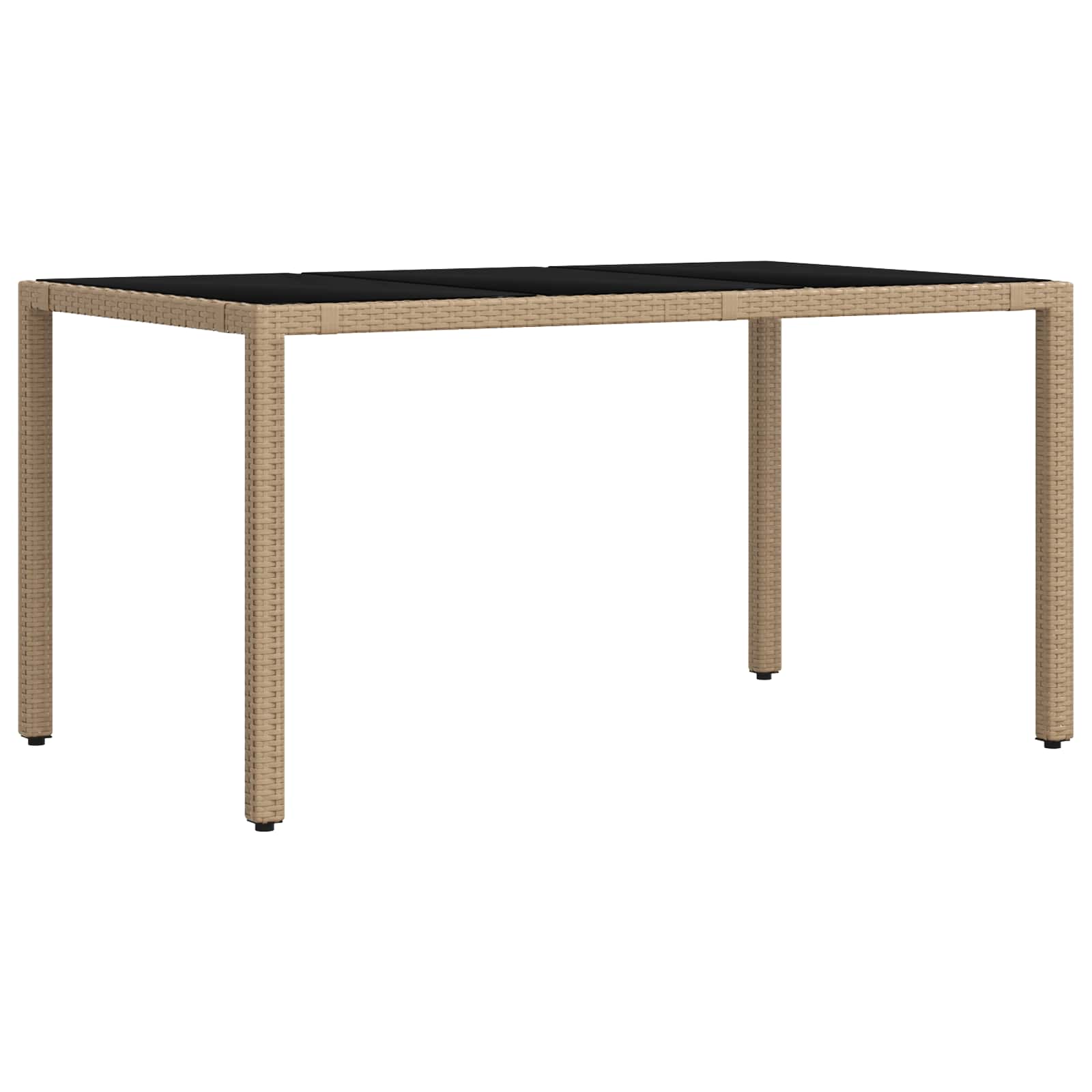 Σετ Εξωτερικής Τραπέζης 5 pcs Μπεζ και Κρέμ 150 x 90 x 75 cm - Pakobazaar