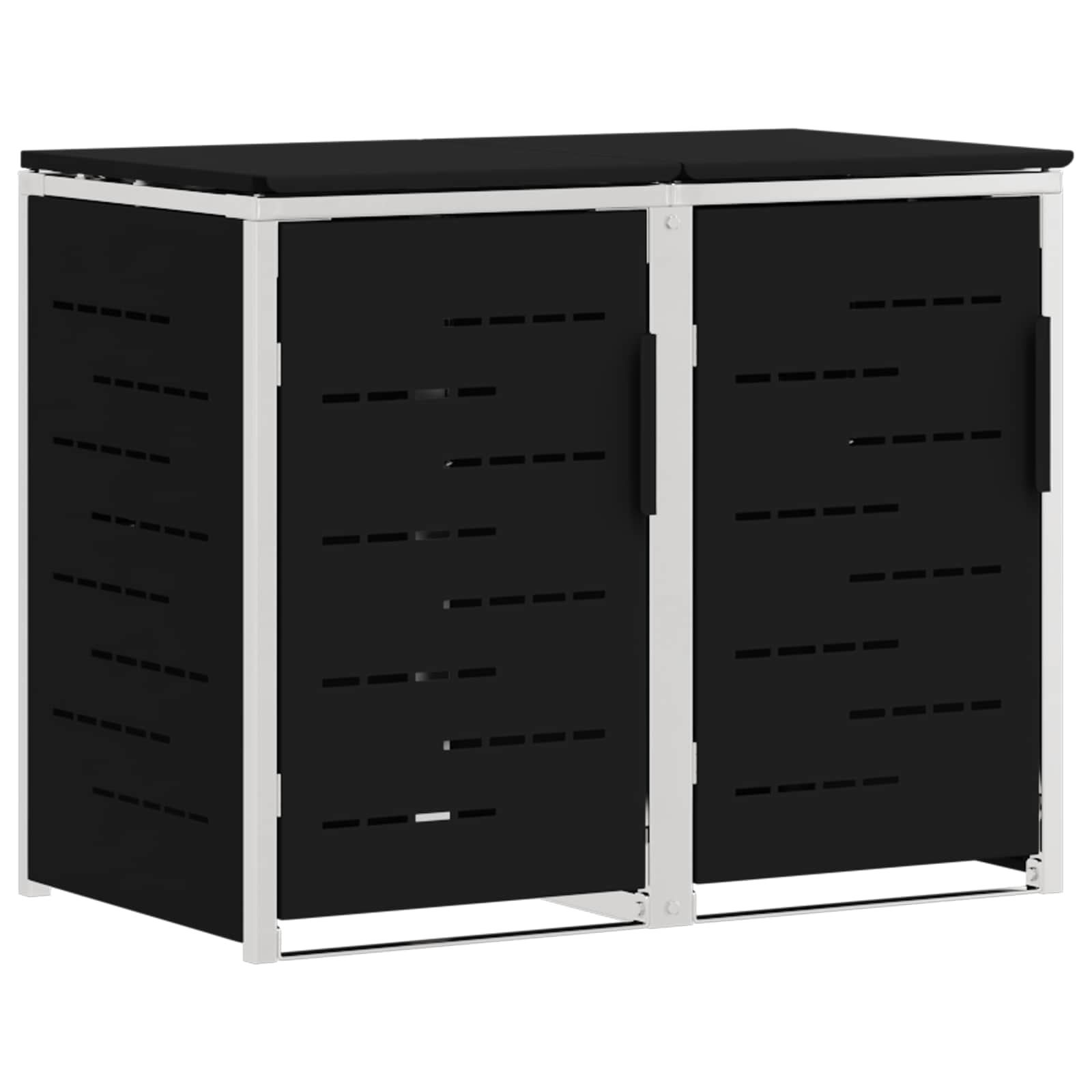 Αποθήκευση Κάδου Γυρίσματος Μαύρο 138 x 77,5 x 112,5 εκ. - Pakobazaar