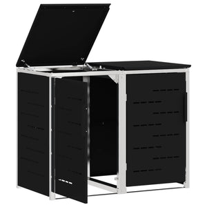Αποθήκευση Κάδου Γυρίσματος Μαύρο 138 x 77,5 x 112,5 εκ. - Pakobazaar