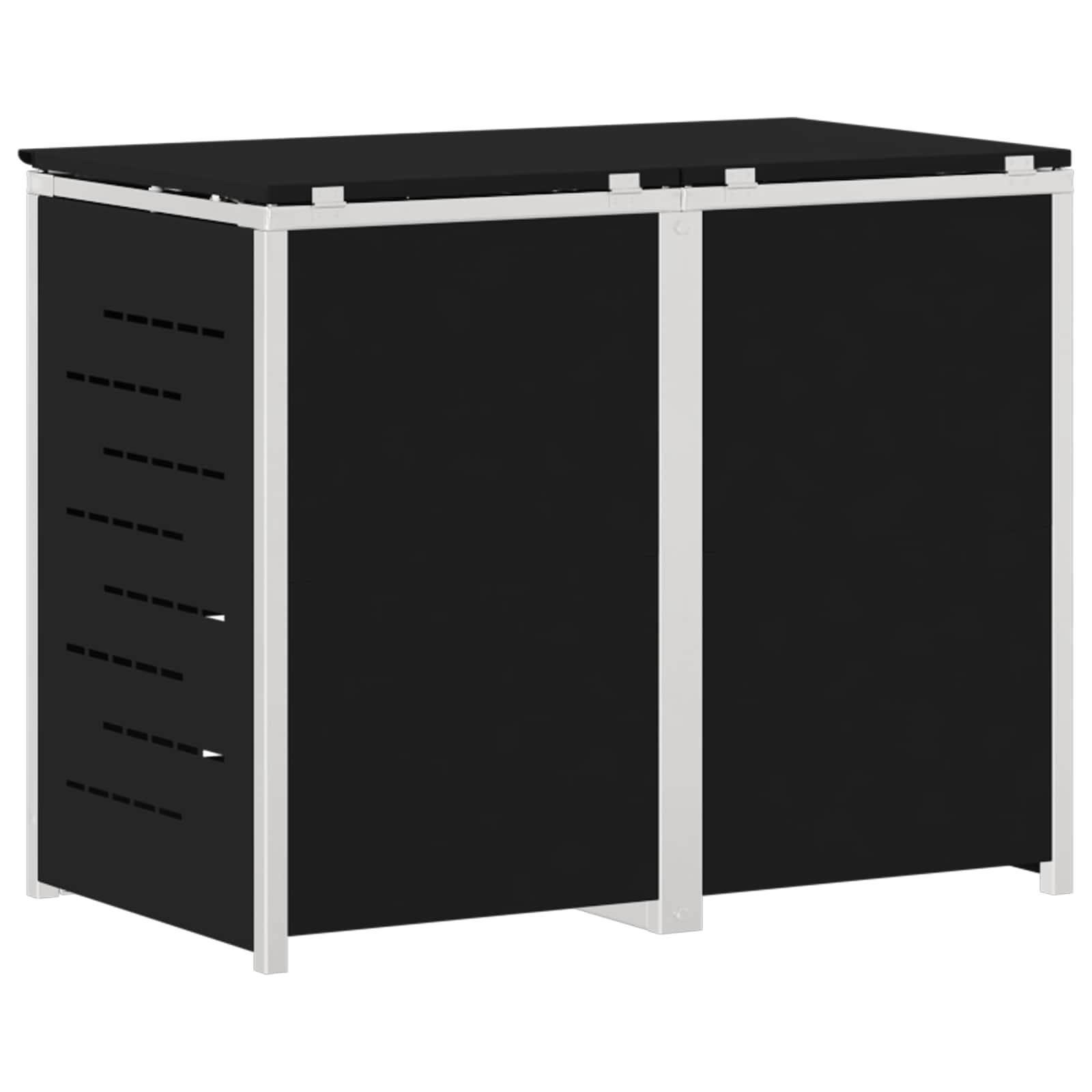 Αποθήκευση Κάδου Γυρίσματος Μαύρο 138 x 77,5 x 112,5 εκ. - Pakobazaar