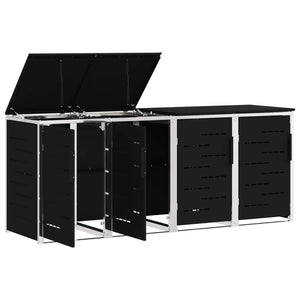 Αποθήκευση Κάδου Γυρίσματος Μαύρο 276 x 77,5 x 112,5 εκ - Pakobazaar