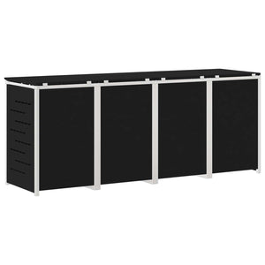 Αποθήκευση Κάδου Γυρίσματος Μαύρο 276 x 77,5 x 112,5 εκ - Pakobazaar