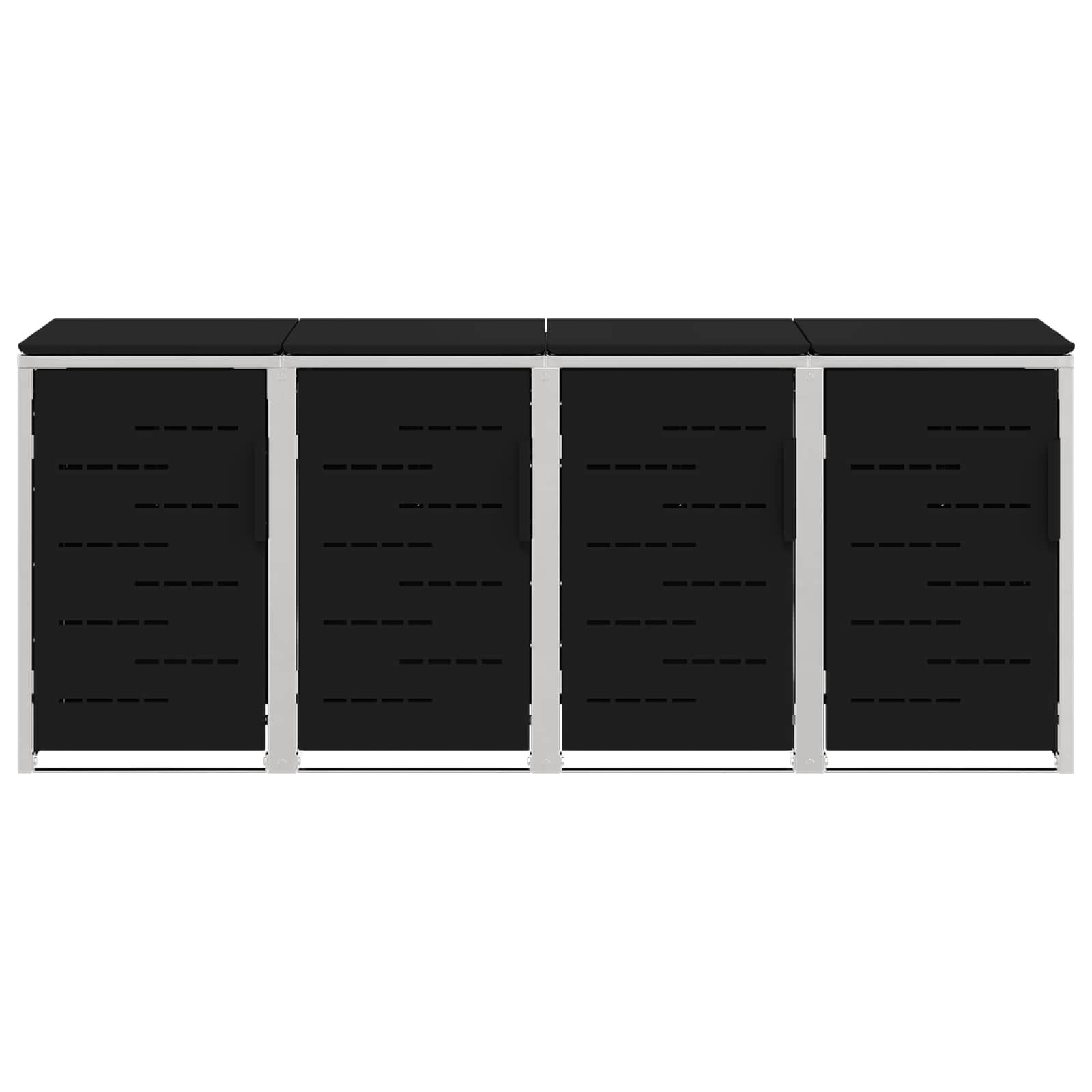 Αποθήκευση Κάδου Γυρίσματος Μαύρο 276 x 77,5 x 112,5 εκ - Pakobazaar
