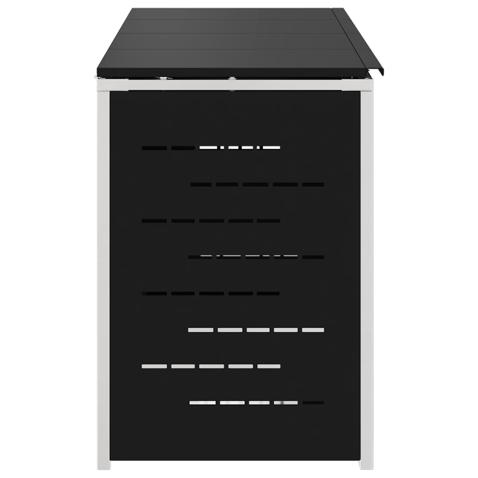 Αποθήκευση Κάδου Γυρίσματος Μαύρο 276 x 77,5 x 112,5 εκ - Pakobazaar