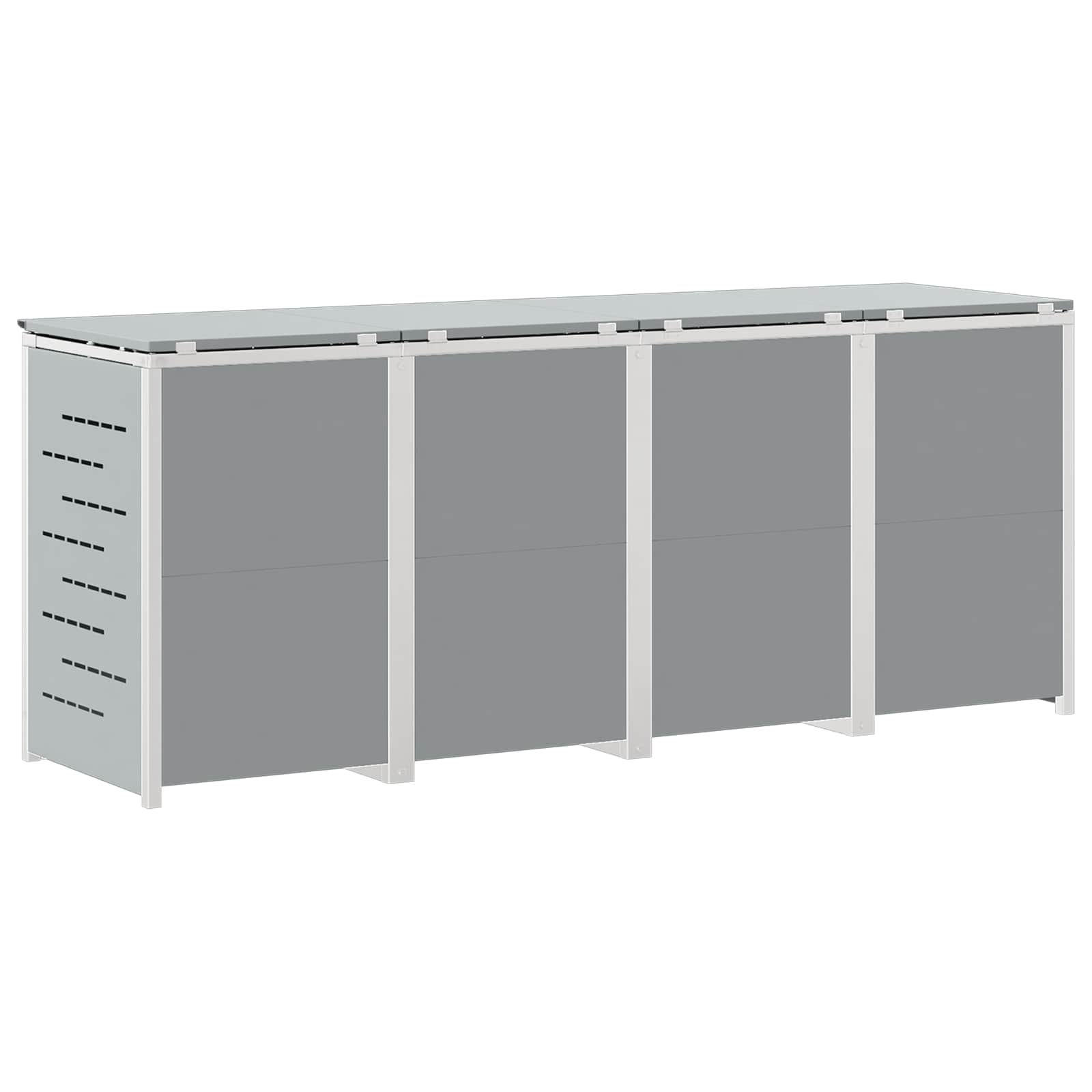 Αποθήκευση Κάδου Γυρίσματος Γκρι 276 x 77,5 x 112,5 εκ - Pakobazaar