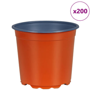 Γλάστρα Λουλουδιών 200 pcs Τερακότα Ø 15 x 13 εκ Πλαστικό - Pakobazaar