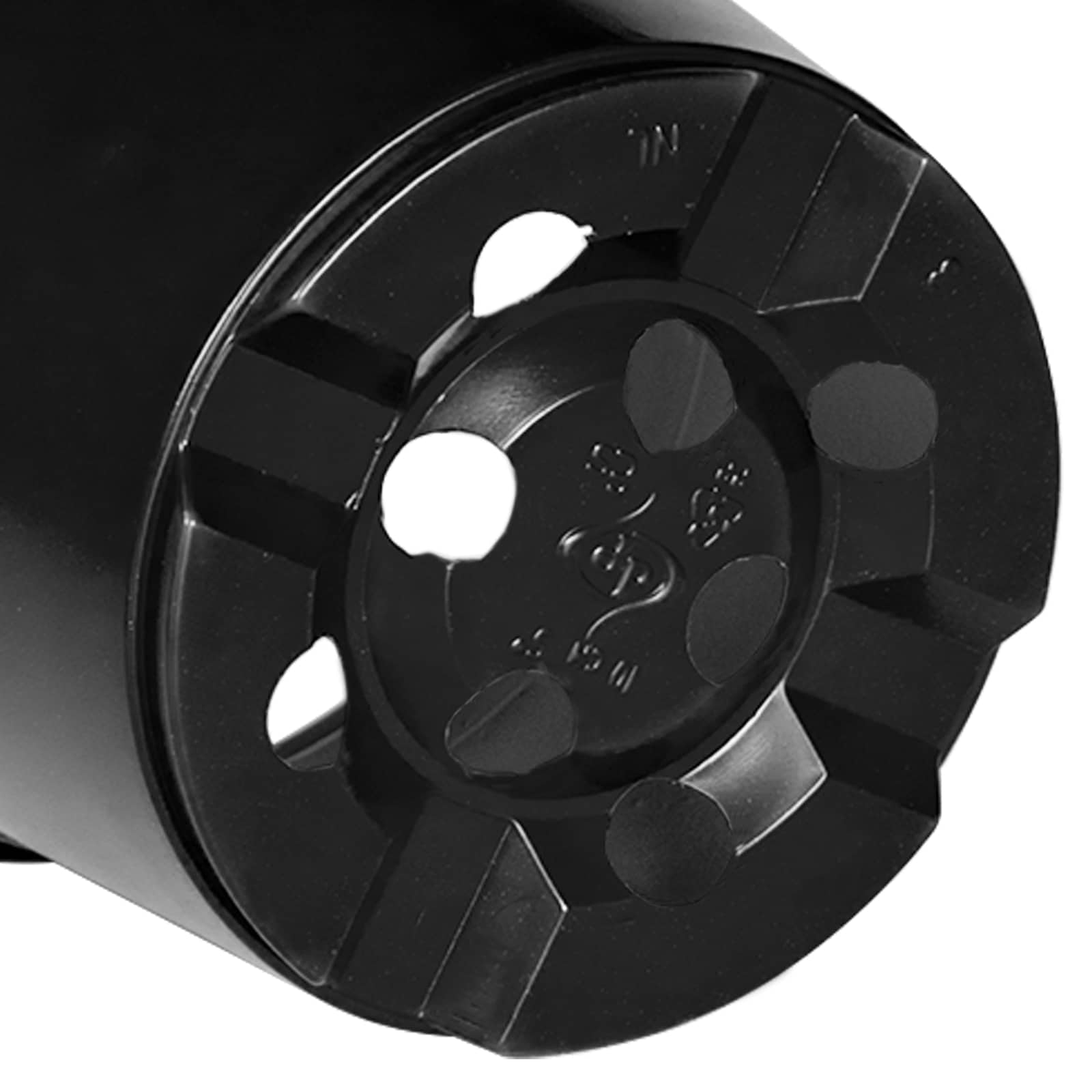 Στρογγυλή Γλάστρα Λουλουδιών 50 pcs Μαύρο Ø 15 x 12.5 εκ.