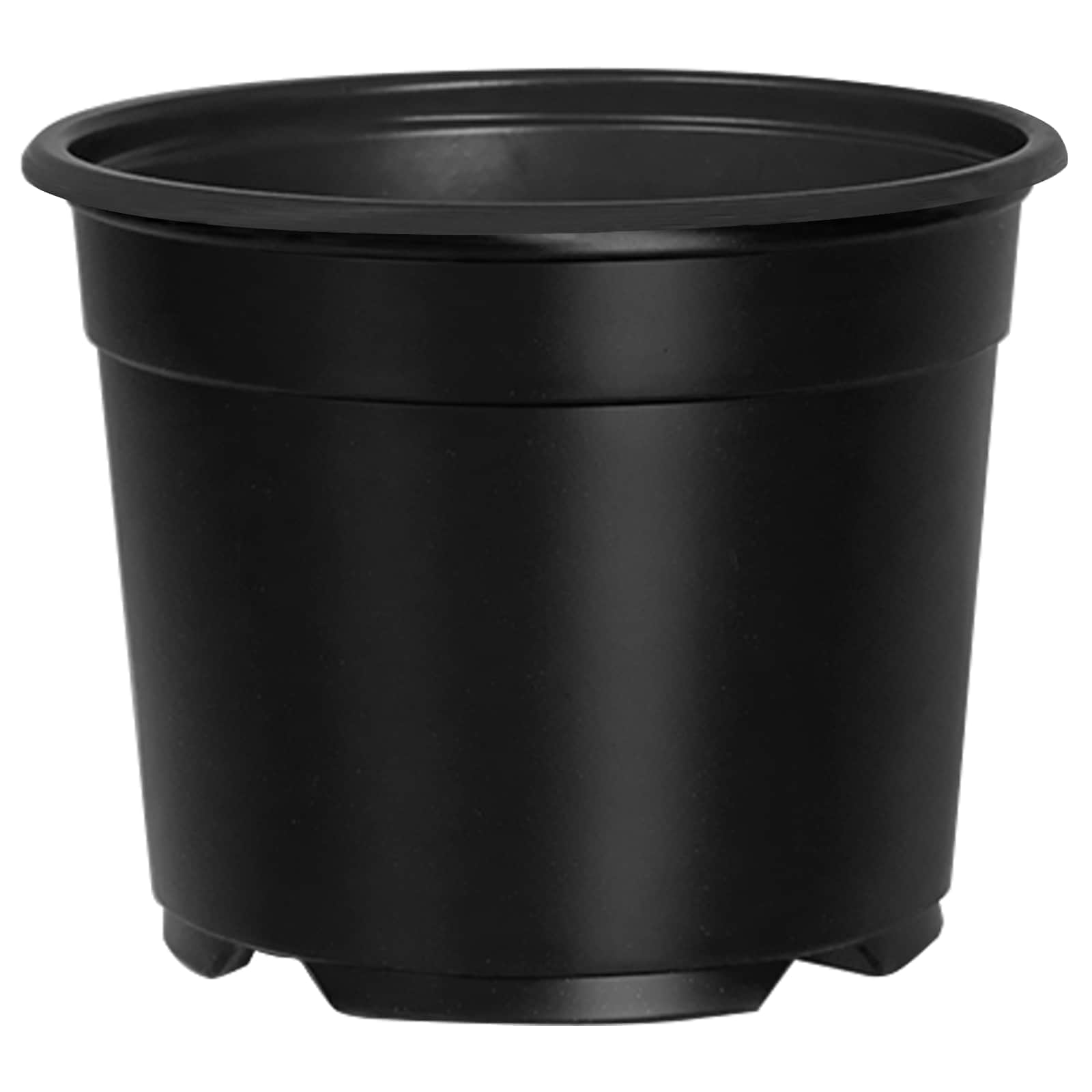 Στρογγυλή Γλάστρα Λουλουδιών 200 pcs Μαύρο Ø 10 x 8 εκ.