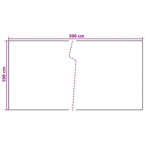 Οθόνη Μπαλκονιού Σκούρο Γκρι 300 x 100 cm συνθετικό ρατάν - Pakobazaar