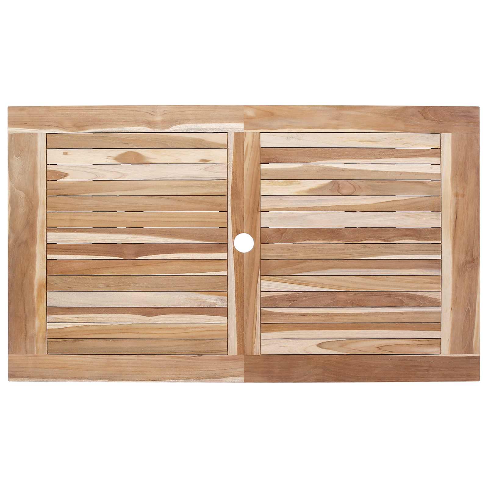Αναδιπλούμενο Τραπέζι Κήπου Φυσικό 120 x 70 x 75,5 εκ.