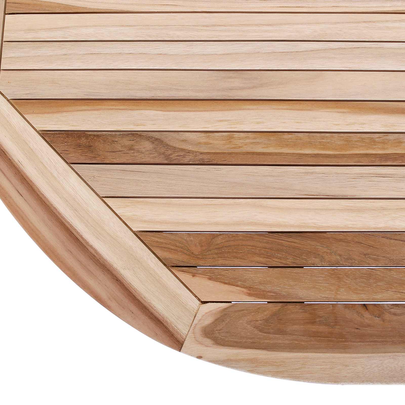 Αναδιπλούμενο Τραπέζι Κήπου Φυσικό 160 x 80 x 76 cm - Pakobazaar