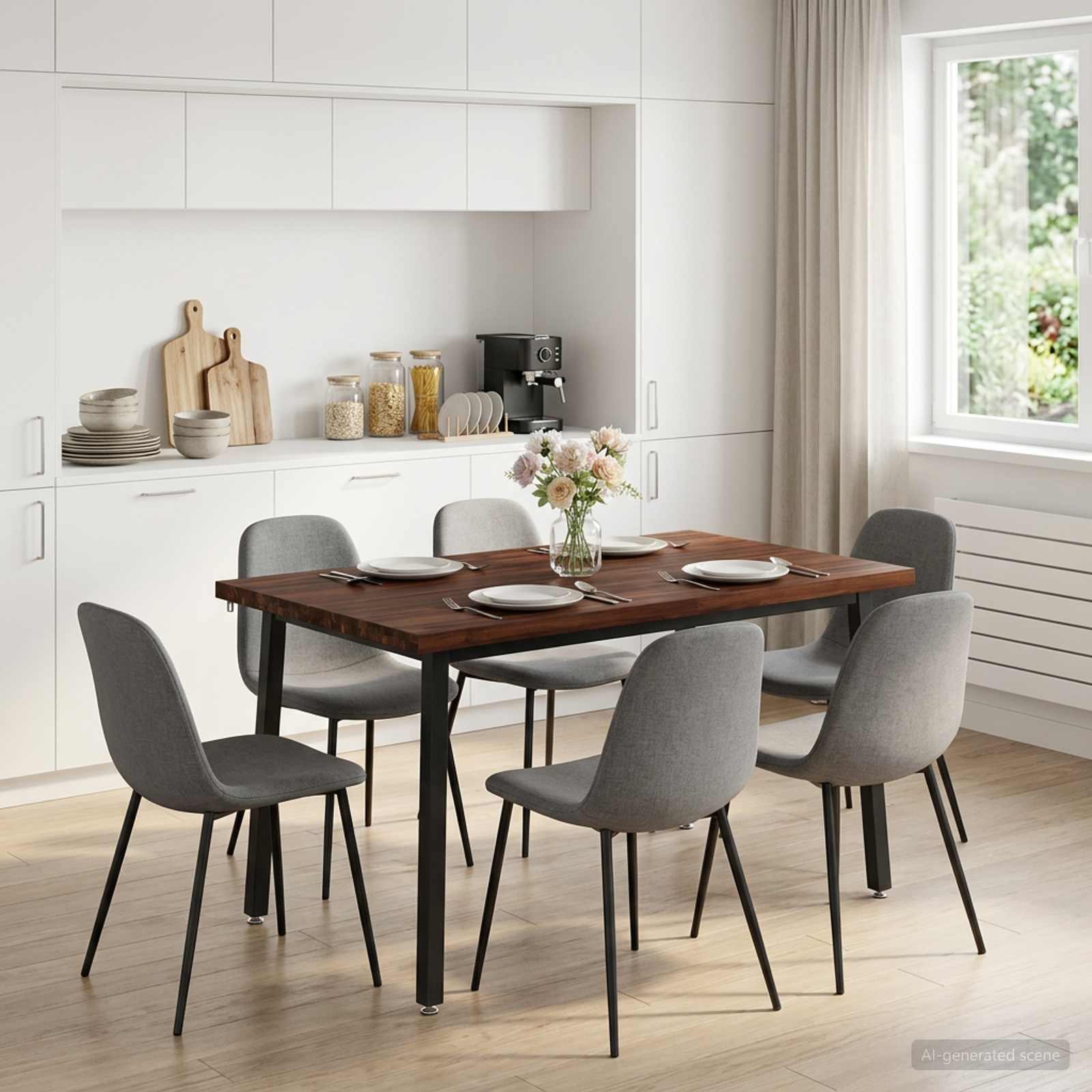 110 x 55 x 75 cm Στερεό Ξύλο Ακακίας Σκούρο Καφέ και Μαύρο - Pakobazaar